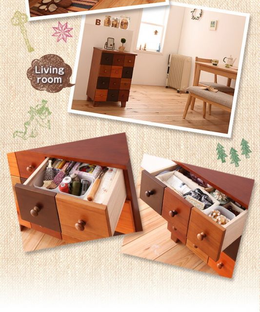 スーパSALE10倍＆4時間限定10％OFF リビング収納 チェスト キャビネット タンス テレビ台 天然木北欧デザインチェスト 幅43.5 高さ64.5