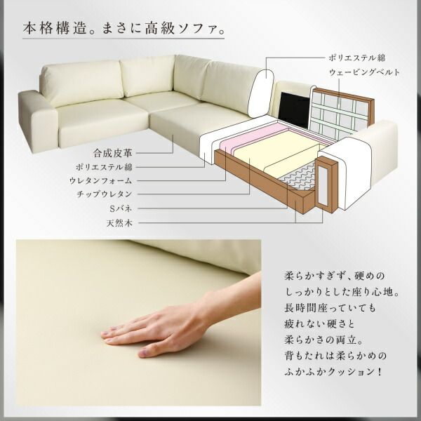 スーパSALE10倍＆4時間限定10％OFF フロアソファ フロアコーナーソファ ソファ＆オットマンセット ハイタイプ 4P