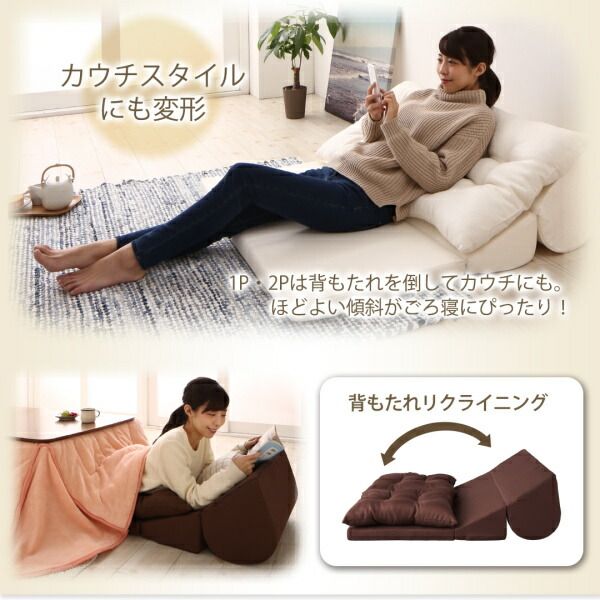 スーパSALE10倍＆4時間限定10％OFF フロアコーナーソファ ソファ3点セット 2P×2+コーナー
