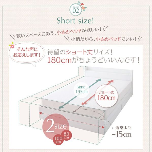 スーパSALE10倍＆4時間限定10％OFF ベッド ホワイト 白 真っ白 かわいい 可愛い 収納ベッド 収納付き 引き出し コンセント 棚 一人暮らし 女性 女子 スタンダードボンネルコイル マットレス付き 専用リネンなし シングル