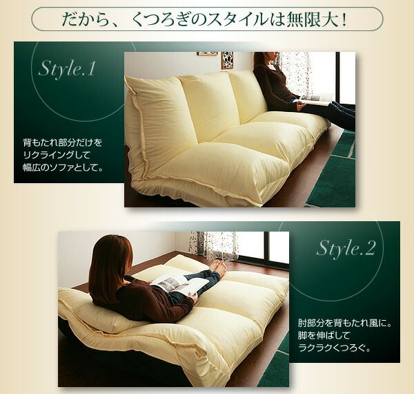 スーパSALE10倍＆4時間限定10％OFF フロアソファ フロアマルチソファ ファブリックタイプ 2P