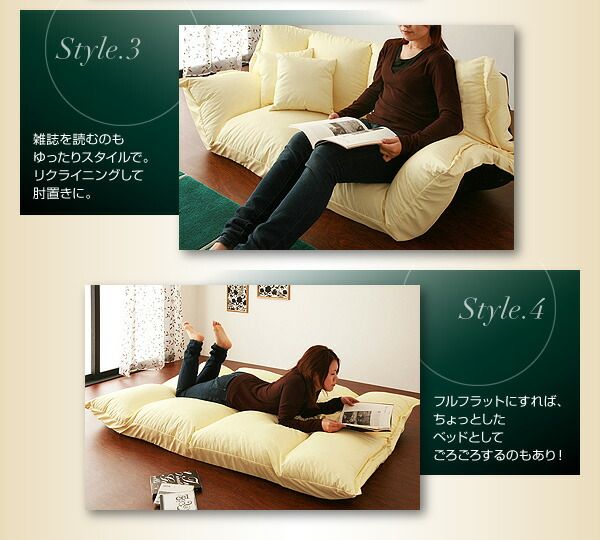 スーパSALE10倍＆4時間限定10％OFF フロアソファ フロアマルチソファ ファブリックタイプ 2P