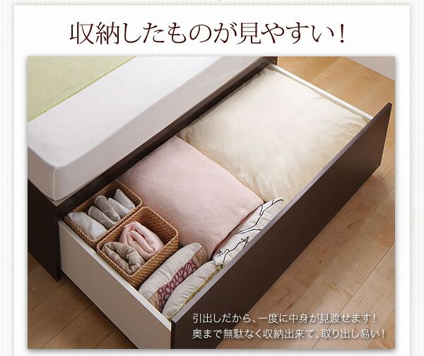 スーパSALE10倍＆4時間限定10％OFF お客様組立 布団が収納できるチェストベッド マルチラススーパースプリングマットレス付き ダブル