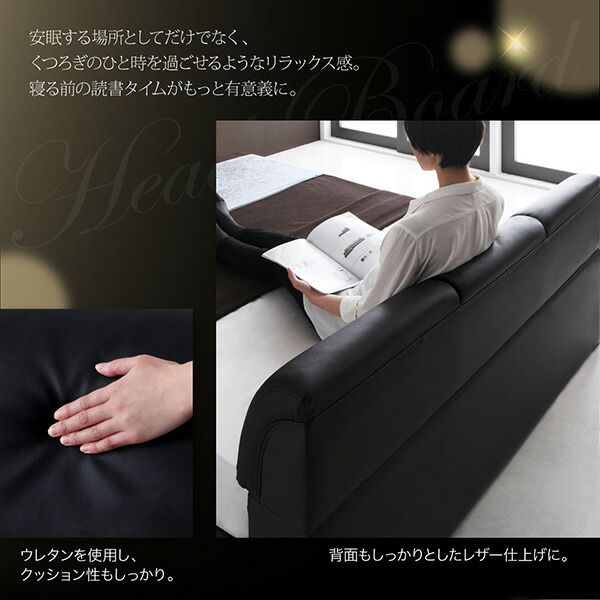 スーパSALE10倍＆4時間限定10％OFF モダンデザインベッド スタンダードポケットコイルマットレス付き セミダブル