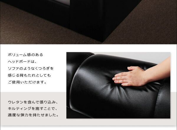 スーパSALE10倍＆4時間限定10％OFF モダンデザインフロアベッド スタンダードポケットコイルマットレス付き セミダブル