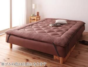 スーパSALE10倍＆4時間限定10％OFF MITAS寝具SELECT 新・移動ラクラク 分割式マットレスベッド 専用敷きパッドセット ポケットコイルマットレスタイプ セミダブル 脚30cm