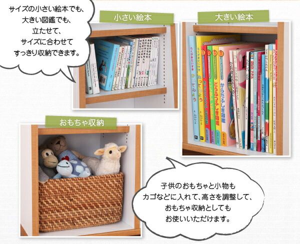 スーパSALE10倍＆4時間限定10％OFF 子供用収納 キャスター付1cmピッチ絵本棚 Limpio リンピオ 幅120