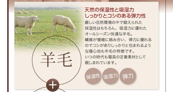 スーパSALE10倍＆4時間限定10％OFF MITAS寝具SELECT 三層敷布団 布団セット 布団 キング カバー付き 敷き布団 掛け布団 枕 布団カバー 敷布団カバー ボリューム布団8点セット 羊毛混タイプ キング8点セット
