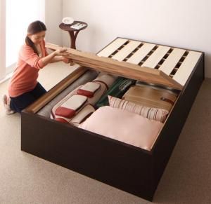 スーパSALE10倍＆4時間限定10％OFF お客様組立 大容量収納庫付きすのこベッド HBレス 薄型スタンダードボンネルコイルマットレス付き シングル 深さレギュラー