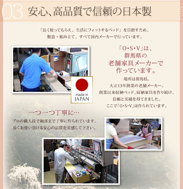 スーパSALE10倍＆4時間限定10％OFF お客様組立 大容量収納庫付きすのこベッド HBレス 薄型プレミアムポケットコイルマットレス付き セミダブル 深さレギュラー