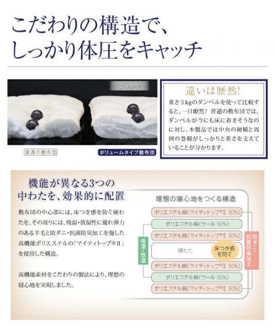 スーパSALE10倍＆4時間限定10％OFF MITAS寝具SELECT 極厚布団 フランス産ダウンエクセルゴールドラベル羽毛布団10点セット プレミアム敷布団 ボリュームタイプ ダブル10点セット