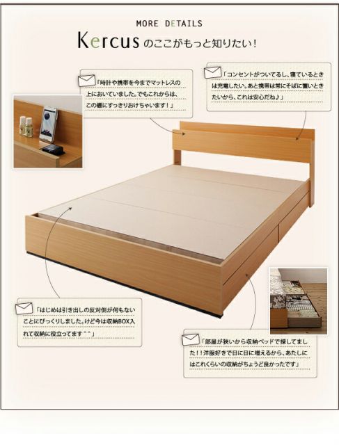 スーパSALE10倍＆4時間限定10％OFF 棚・コンセント付き収納ベッド マルチラススーパースプリングマットレス付き シングル