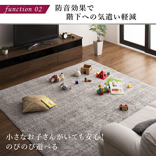 スーパSALE10倍＆4時間限定10％OFF ラグ グラデーションミックスシャギーラグ 200×200cm