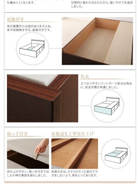 スーパSALE10倍＆4時間限定10％OFF お客様組立 コンセント付きチェストベッド 薄型プレミアムボンネルコイルマットレス付き セミシングル
