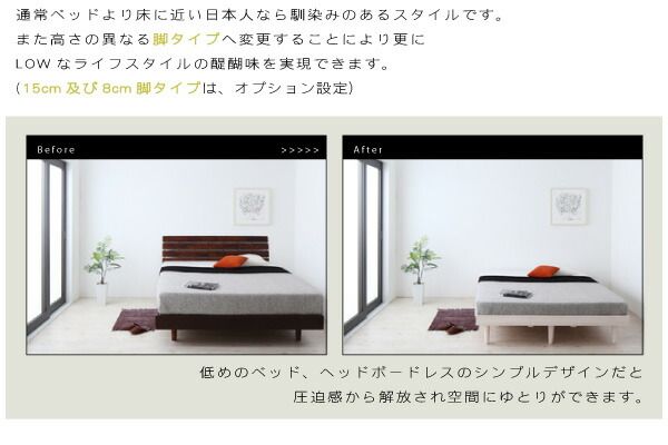 スーパSALE10倍＆4時間限定10％OFF デザインすのこベッド スタンダードポケットコイルマットレス付き ワイドステージ シングル フレーム幅140