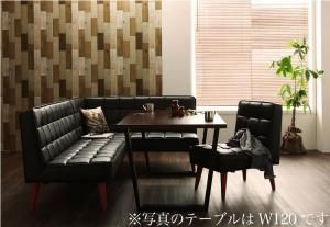 スーパSALE10倍＆4時間限定10％OFF ヴィンテージスタイル・リビングダイニングセット 4人 4点セット(テーブル+ソファ1脚+アームソファ1脚+チェア1脚) 右アーム W150