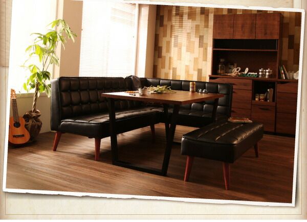 スーパSALE10倍＆4時間限定10％OFF ダイニングテーブル 4人 ヴィンテージ デザイン ソファダイニング 高さ64 幅150