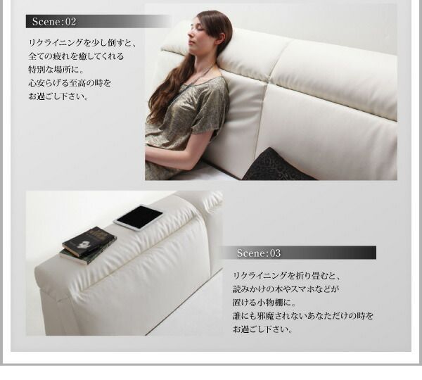 スーパSALE10倍＆4時間限定10％OFF リクライニング機能付き・モダンデザインローベッド スタンダードポケットコイル マットレス付き クイーン(Q×1)