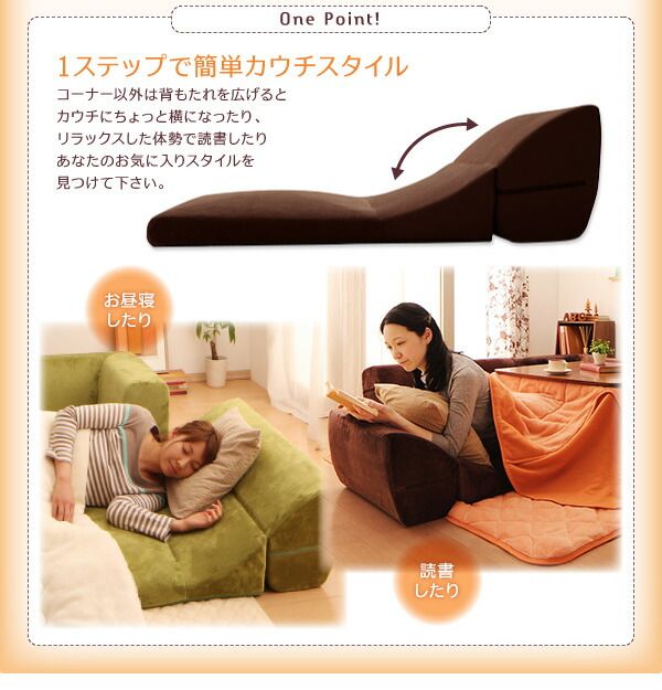 スーパSALE10倍＆4時間限定10％OFF フロアソファ フロアコーナーソファ 1P+2P+コーナー