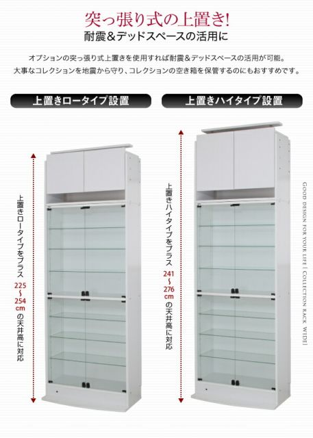 スーパSALE10倍＆4時間限定10％OFF 壁面収納 コレクションラック ワイド 専用別売品 ガラス棚(1枚) 奥行29cm用