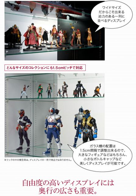 スーパSALE10倍＆4時間限定10％OFF 壁面収納 コレクションラック ワイド 本体 引き戸タイプ 奥行39