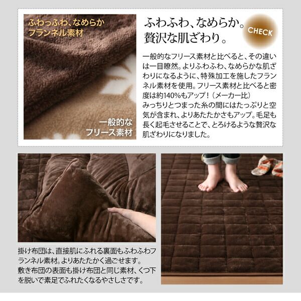 スーパSALE10倍＆4時間限定10％OFF こたつテーブル&こたつ布団セット アーバンモダンデザインこたつ こたつ3点セット(テーブル＋掛・敷布団) 4尺長方形(80×120cm)