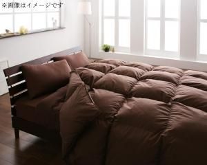 スーパSALE10倍＆4時間限定10％OFF 羽毛布団 エクセルゴールドラベル ホワイトダックダウン90%羽毛布団10点セット ベッドタイプ クイーン10点セット