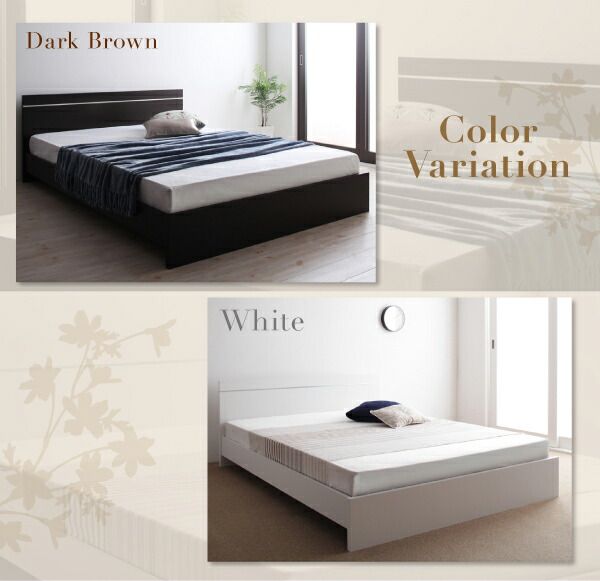 ずっと使えるロングライフデザインベッド ボンネルコイルマットレス付き シングル