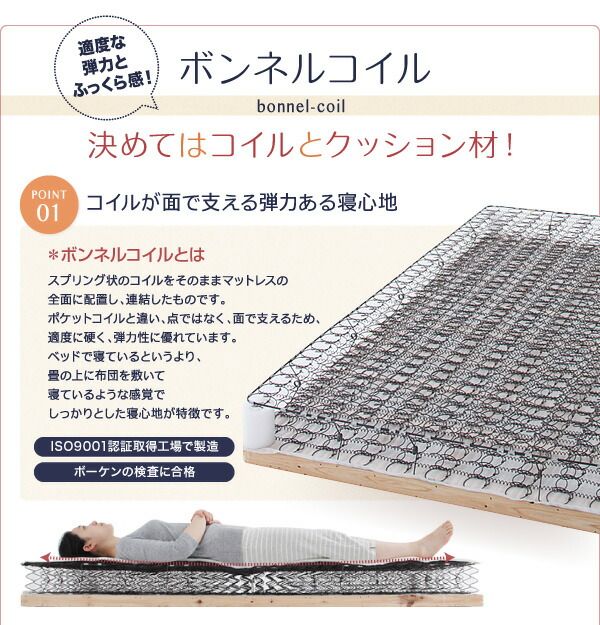 スーパSALE10倍＆4時間限定10％OFF 家族を繋ぐ大型マットレスベッド ボンネルコイル マイクロファイバータイプセット ワイドK240(SD×2) 脚8cm