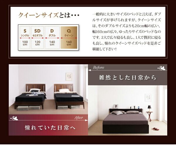 スーパSALE10倍＆4時間限定10％OFF モダンデザイン・大型サイズチェストベッド プレミアムボンネルコイルマットレス付き クイーン(Q×1）
