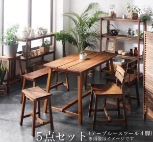 スーパSALE10倍＆4時間限定10％OFF テイストファニチャー（ダイニングシリーズ） ルームガーデンファニチャーシリーズ 5点セット(テーブル+スツール4脚) W120