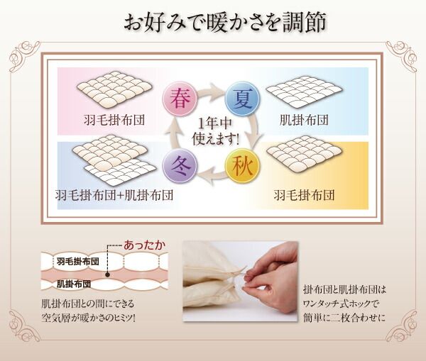 スーパSALE10倍＆4時間限定10％OFF MITAS寝具SELECT 極厚布団 ポーランド産ダック90% ロイヤルゴールドラベル羽毛布団8点セット プレミアム敷布団 極厚ボリュームタイプ シングル8点セット