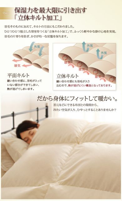 スーパSALE10倍＆4時間限定10％OFF MITAS寝具SELECT 羽根布団 最高級羽毛93%ポーランド産グースダウン プレミアムゴールドラベル 羽毛掛布団 セミダブル