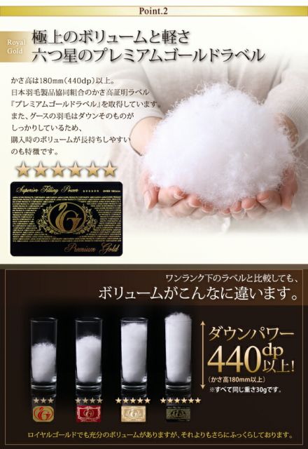スーパSALE10倍＆4時間限定10％OFF MITAS寝具SELECT 羽根布団 最高級羽毛93%ポーランド産グースダウン プレミアムゴールドラベル 羽毛掛布団 セミダブル