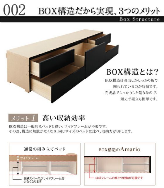 スーパSALE10倍＆4時間限定10％OFF お客様組立 棚・コンセント付き_大容量チェストベッド 薄型スタンダードボンネルコイルマットレス付き セミシングル