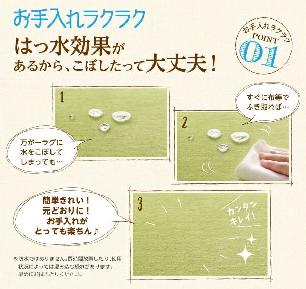 スーパSALE10倍＆4時間限定10％OFF ラグ 厚みが選べる！ はっ水ラグ 厚さ18mm 130×185cm