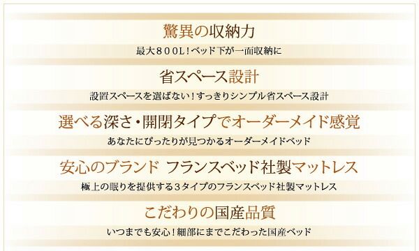 スーパSALE10倍＆4時間限定10％OFF お客様組立 国産跳ね上げ収納ベッド マルチラススーパースプリングマットレス付き 横開き シングル 深さレギュラー