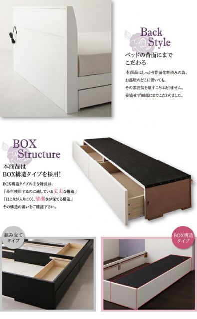 スーパSALE10倍＆4時間限定10％OFF 棚・コンセント付きショート丈収納ベッド ベッドフレームのみ セミシングル ショート丈