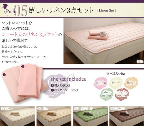スーパSALE10倍＆4時間限定10％OFF 棚・コンセント付きショート丈収納ベッド スタンダードボンネルコイルマットレス付き セミシングル ショート丈