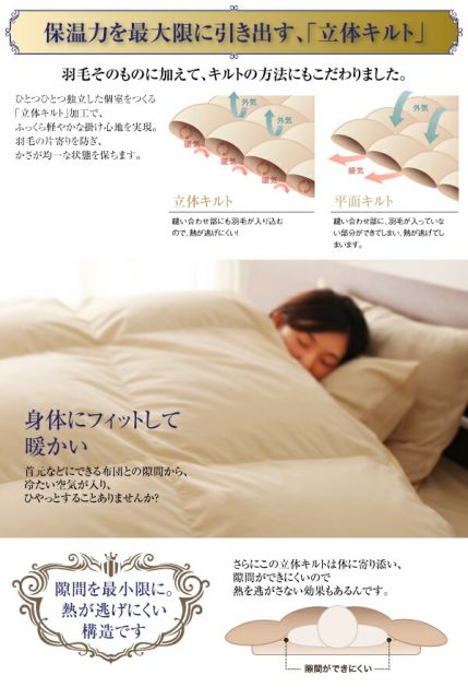 スーパSALE10倍＆4時間限定10％OFF MITAS寝具SELECT 羽毛布団 日本製防カビ消臭 フランス産 エクセルゴールドラベル羽毛布団10点セット ベッドタイプ キング10点セット