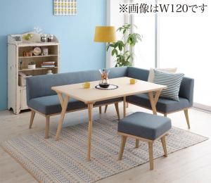 スーパSALE10倍＆4時間限定10％OFF ダイニングセット（テーブル&ソファ スツール） 北欧デザインリビングダイニングセット 4人 4点セット(テーブル+ソファ1脚+アームソファ1脚+スツール1脚) 右アーム W140