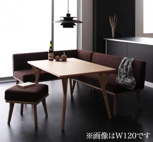 スーパSALE10倍＆4時間限定10％OFF ダイニングセット（テーブル&ソファ スツール） モダンデザインリビングダイニングセット 4人 4点セット(テーブル+ソファ1脚+アームソファ1脚+スツール1脚) 左アーム W140