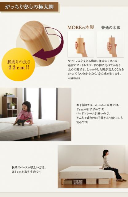 スーパSALE10倍＆4時間限定10％OFF 日本製ポケットコイルマットレスベッド マットレスベッド グランドタイプ ワイドK240(SD×2) 脚7cm