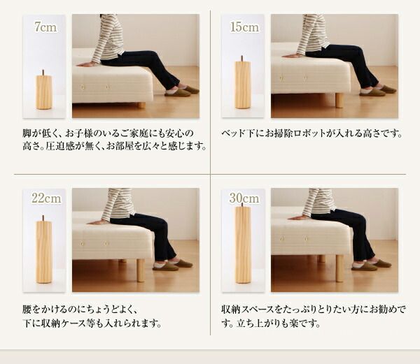 スーパSALE10倍＆4時間限定10％OFF 日本製ポケットコイルマットレスベッド マットレスベッド スプリットタイプ キング 脚15cm