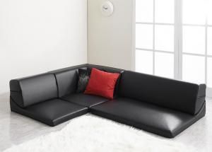 スーパSALE10倍＆4時間限定10％OFF フロアソファ フロアコーナーソファ 1P+2P+コーナー