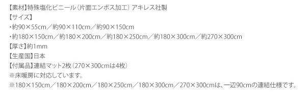 透明ラグ・シリコンマット キッチンマット 60×90cm