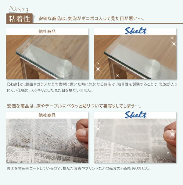 スーパSALE10倍＆4時間限定10％OFF 透明ラグ・シリコンマット テーブルマット 90×150cm
