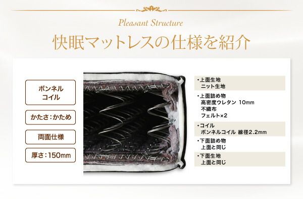 スーパSALE10倍＆4時間限定10％OFF MITAS寝具SELECT 敷き布団 マットレス 日本人技術者設計 快眠マットレス ホテルスタンダード ボンネルコイル シングル