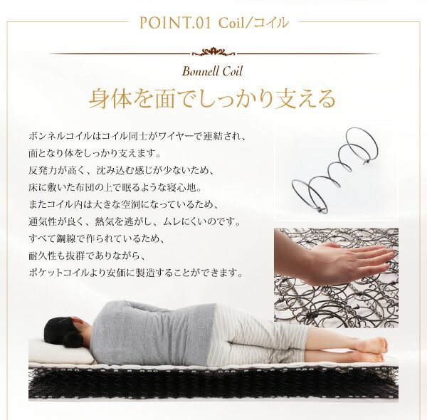 スーパSALE10倍＆4時間限定10％OFF MITAS寝具SELECT 敷き布団 マットレス 日本人技術者設計 快眠マットレス ホテルスタンダード ボンネルコイル シングル