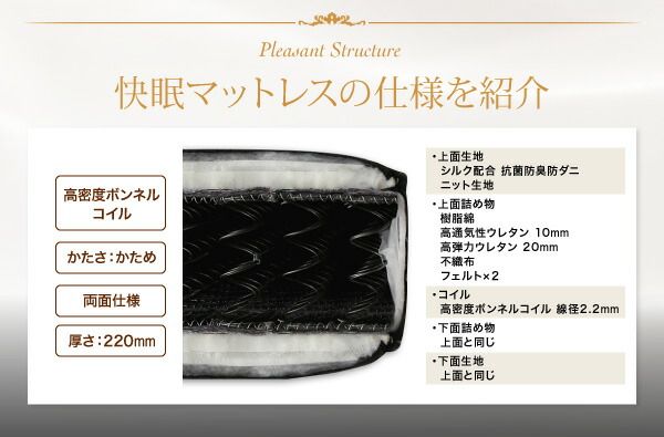 スーパSALE10倍＆4時間限定10％OFF MITAS寝具SELECT 日本人技術者設計 超快眠 マットレス 抗菌防臭防ダニ ホテルプレミアム ボンネルコイル硬さ：かため セミダブル